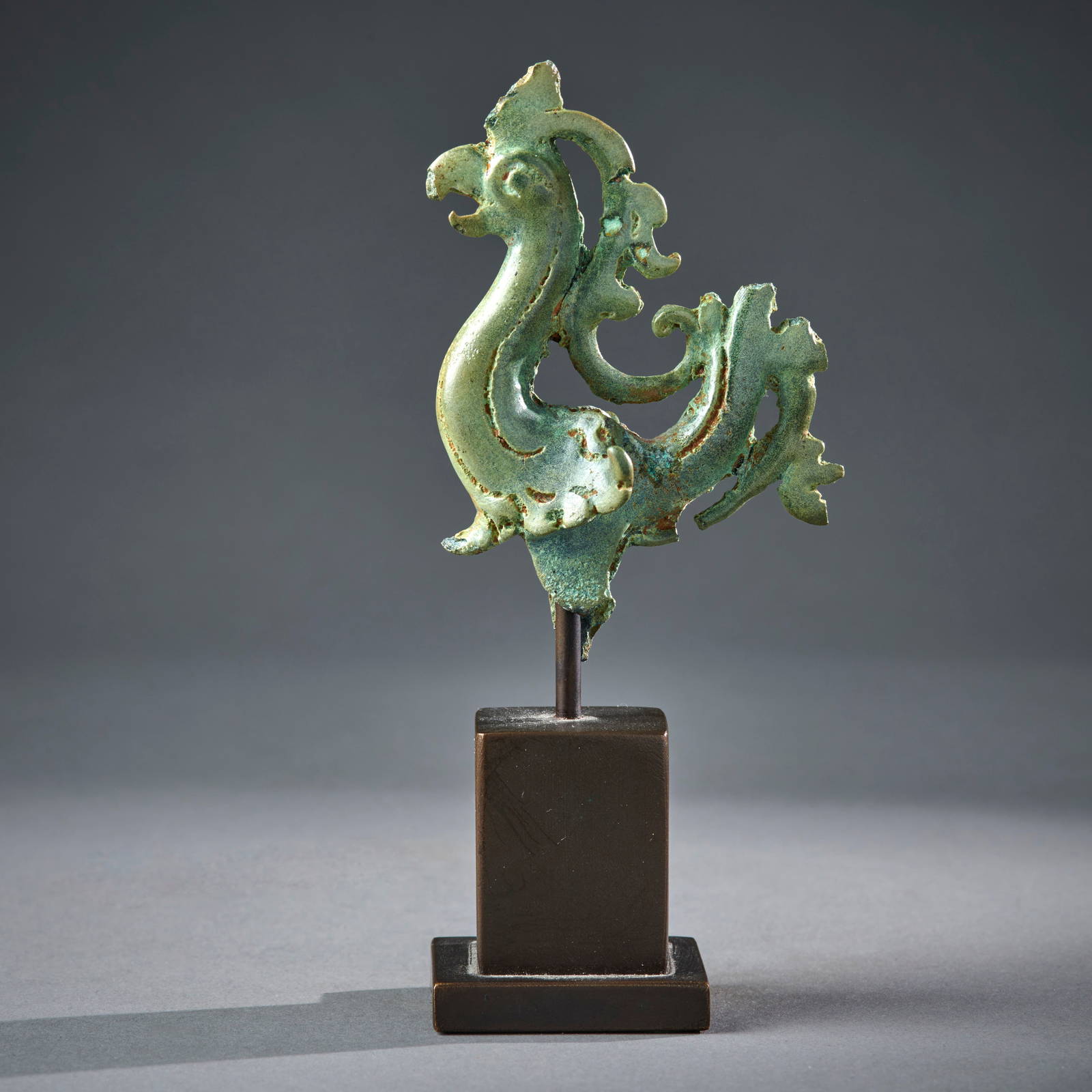 A Fine Javanese Bronze Bird Finial
