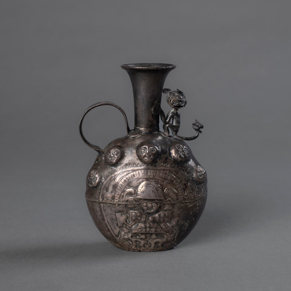 A Lambayeque silver flask (1 of 5)