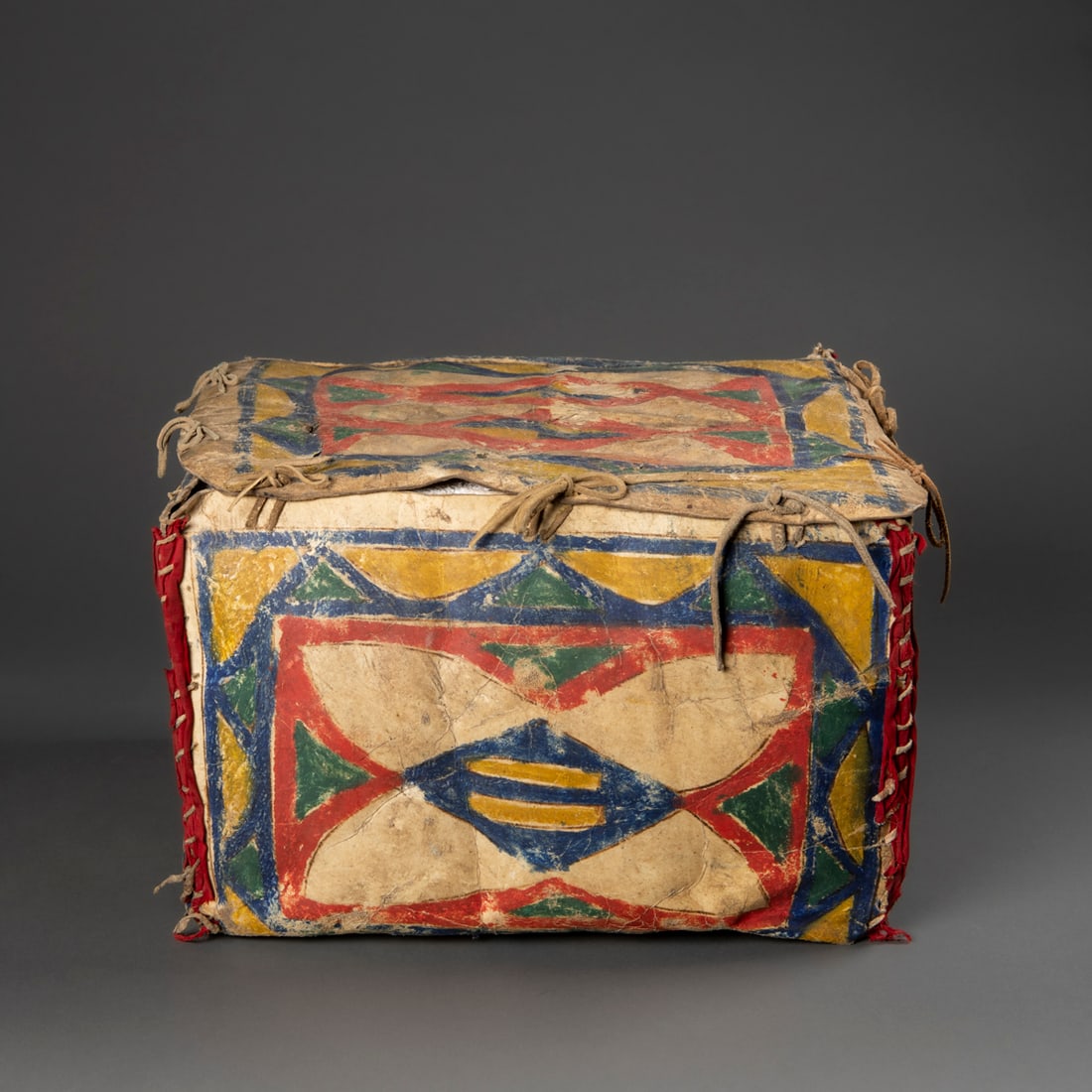 A Sioux parfleche box (1 of 5)