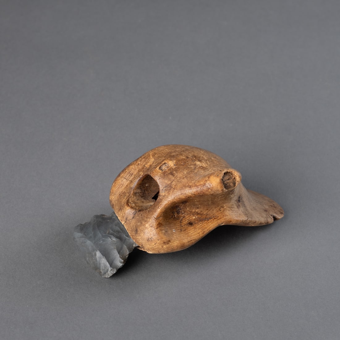 An Eskimo wood hide scraper (1 of 4)