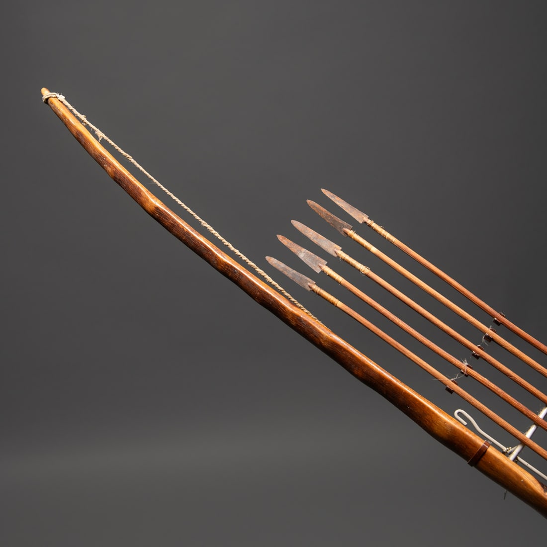 An Apache bow with five arrows - 3