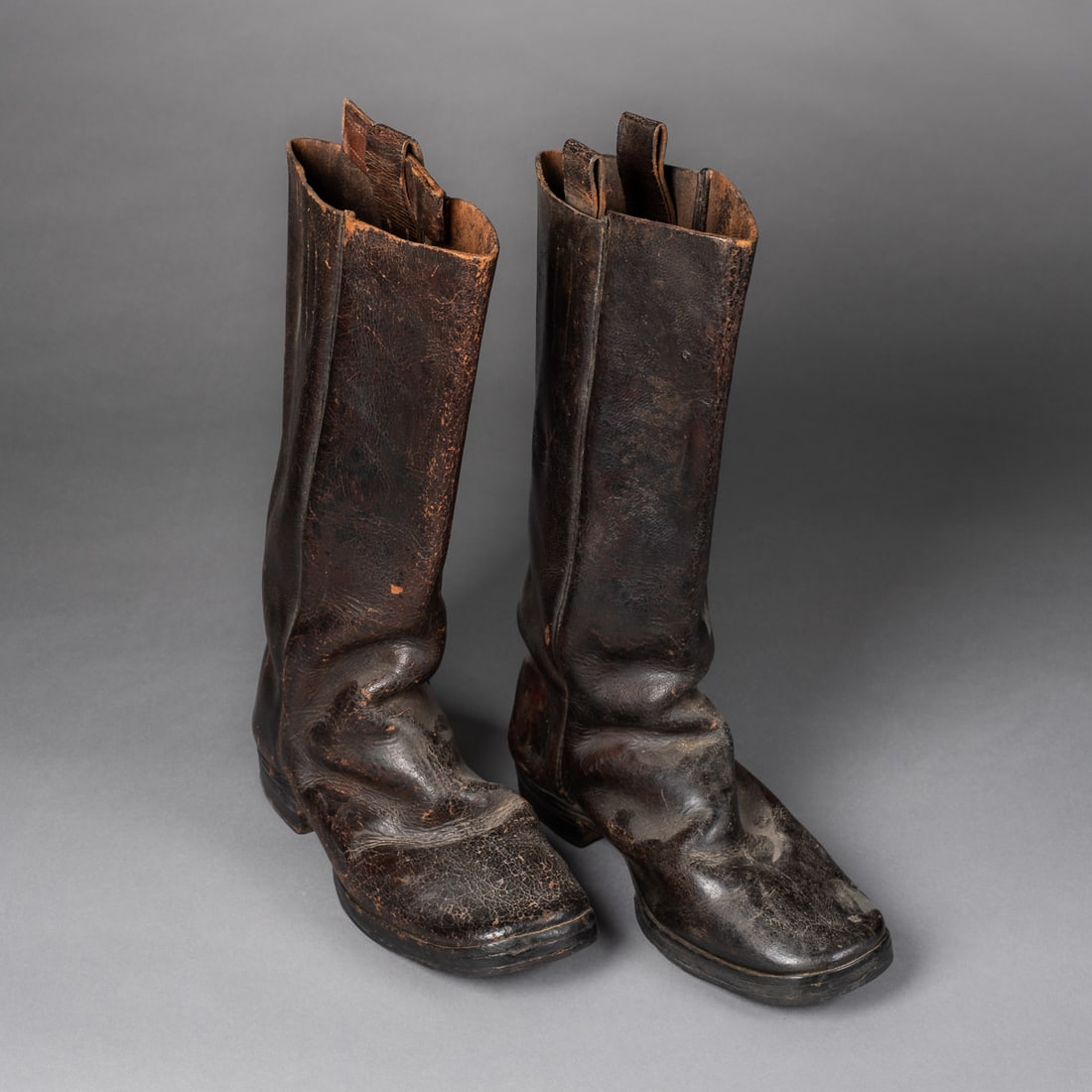 Early Western Cowboy or frontier leather boots - 4