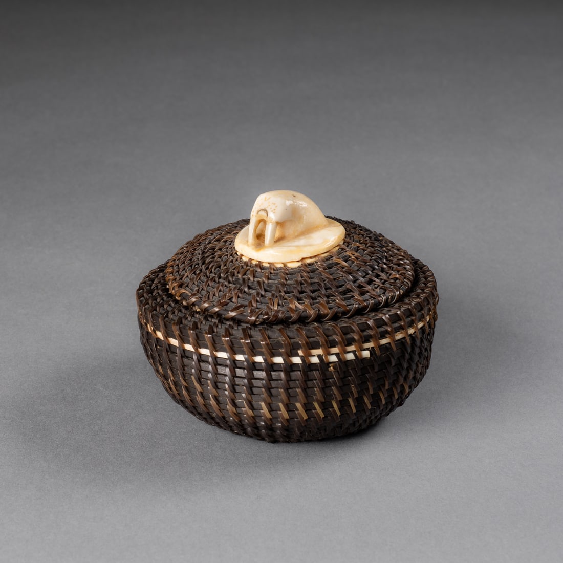 A Joe and Nellie Sikvayugek contemporary baleen basket (1 of 6)