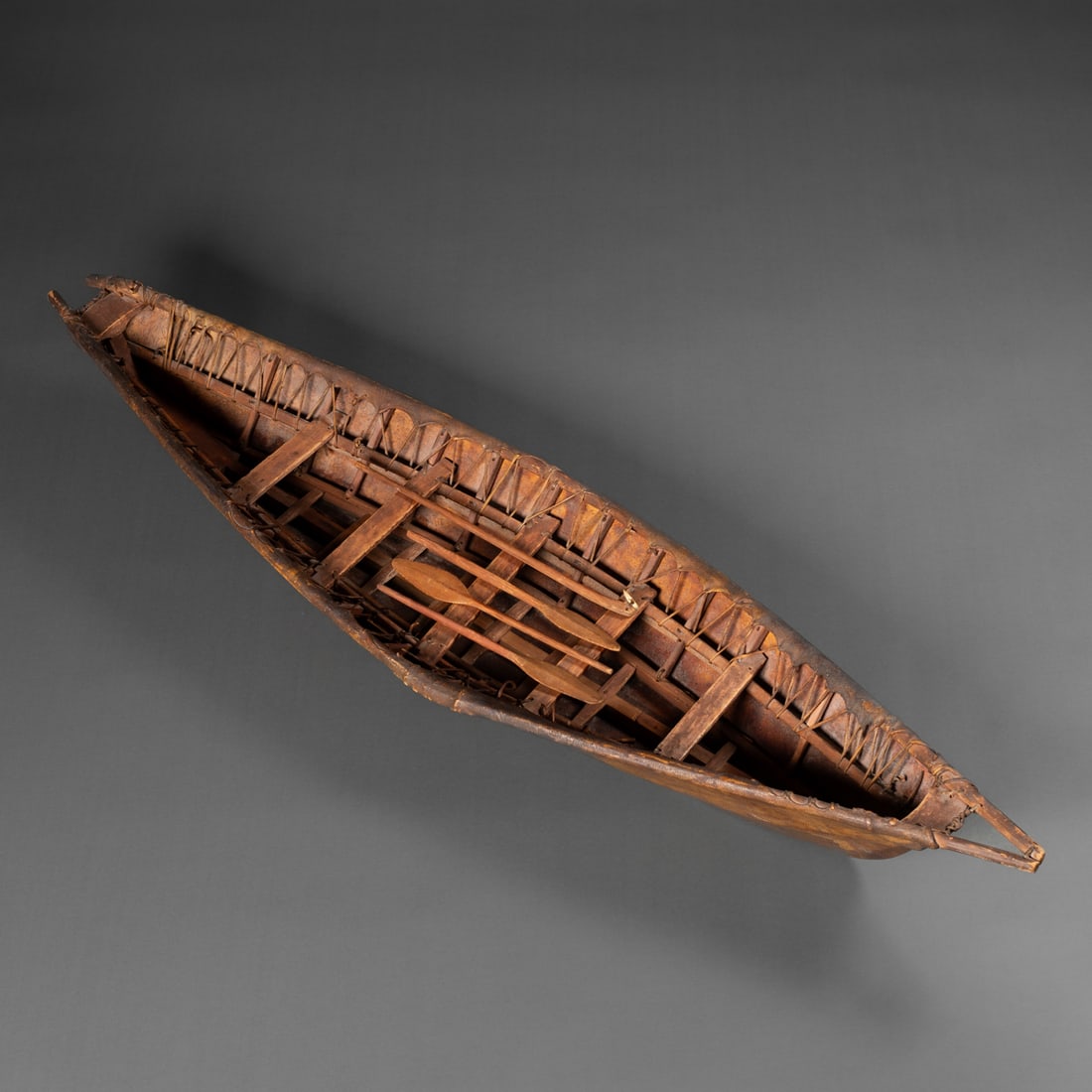 A model Eskimo Umiak - 2