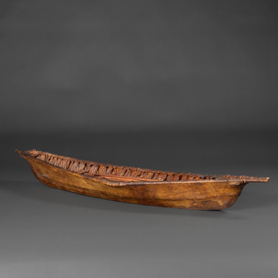 A model Eskimo Umiak - 3