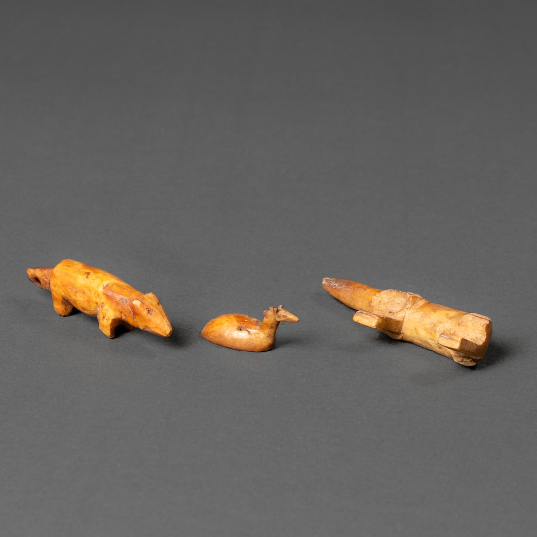 Three Eskimo animal carvings (1 of 4)