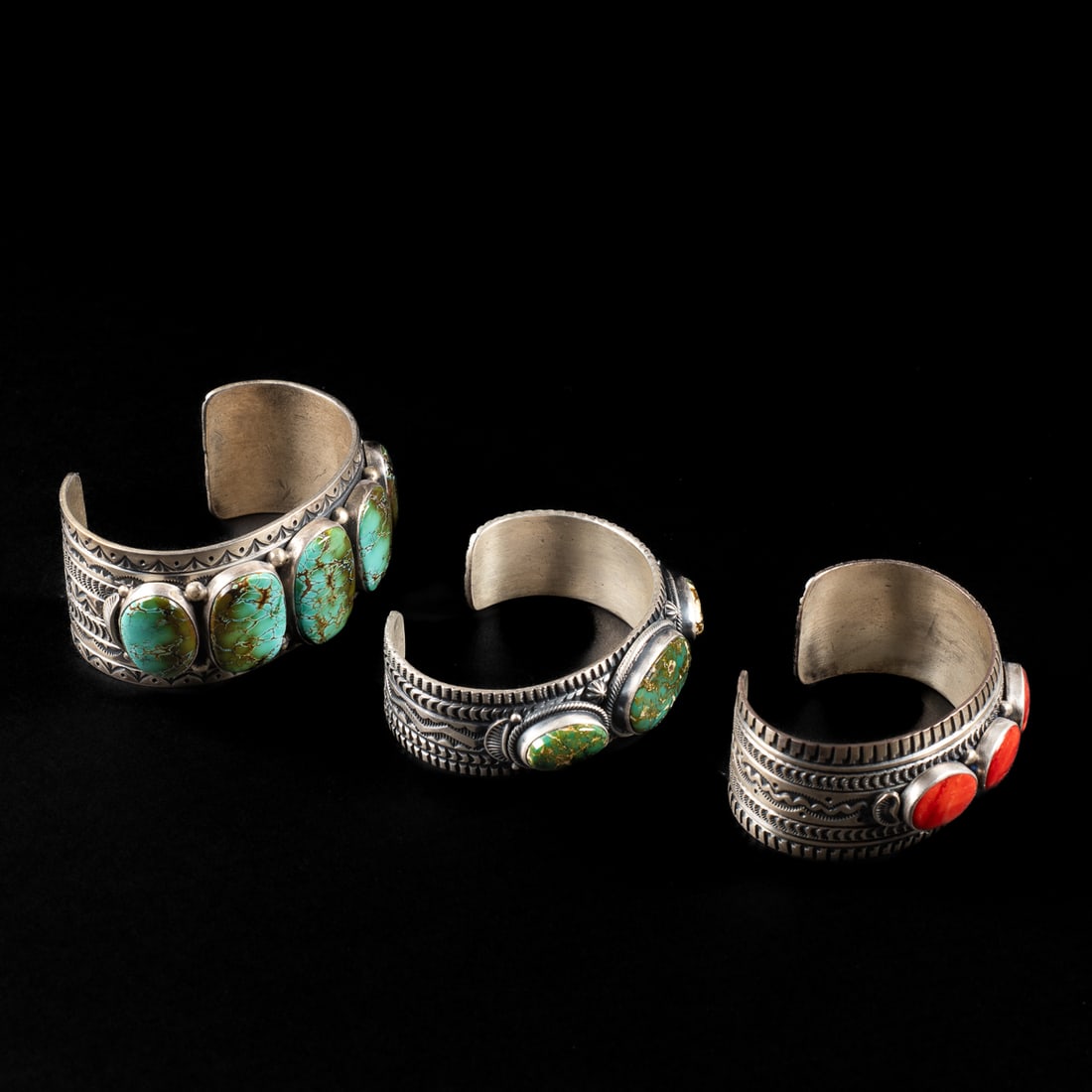 Three June Defauito cuff bracelets - 2