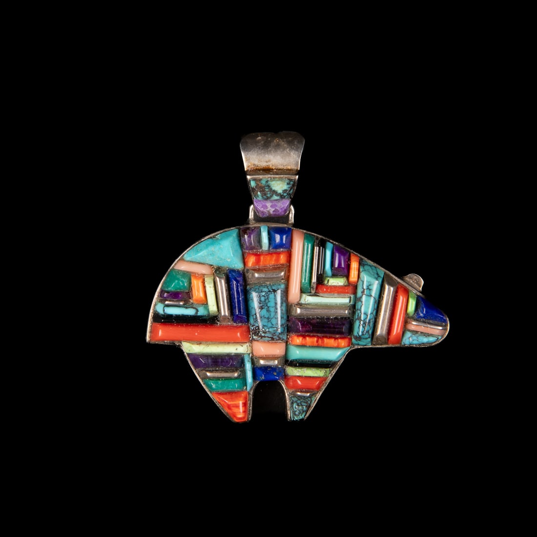 A Cecil Ashley silver and cobblestone pendant (1 of 3)