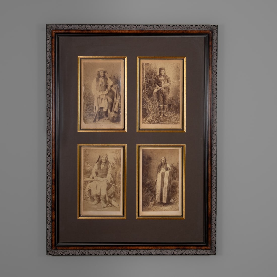 A framed set of four 19th century albumen photographs by Ben Wittick (1 of 6)