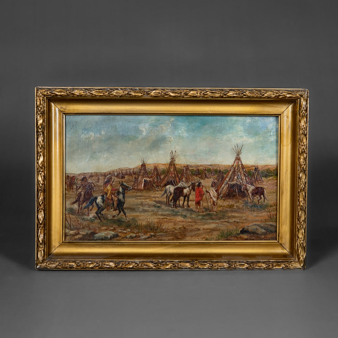 An Indian camp painting (1 of 5)