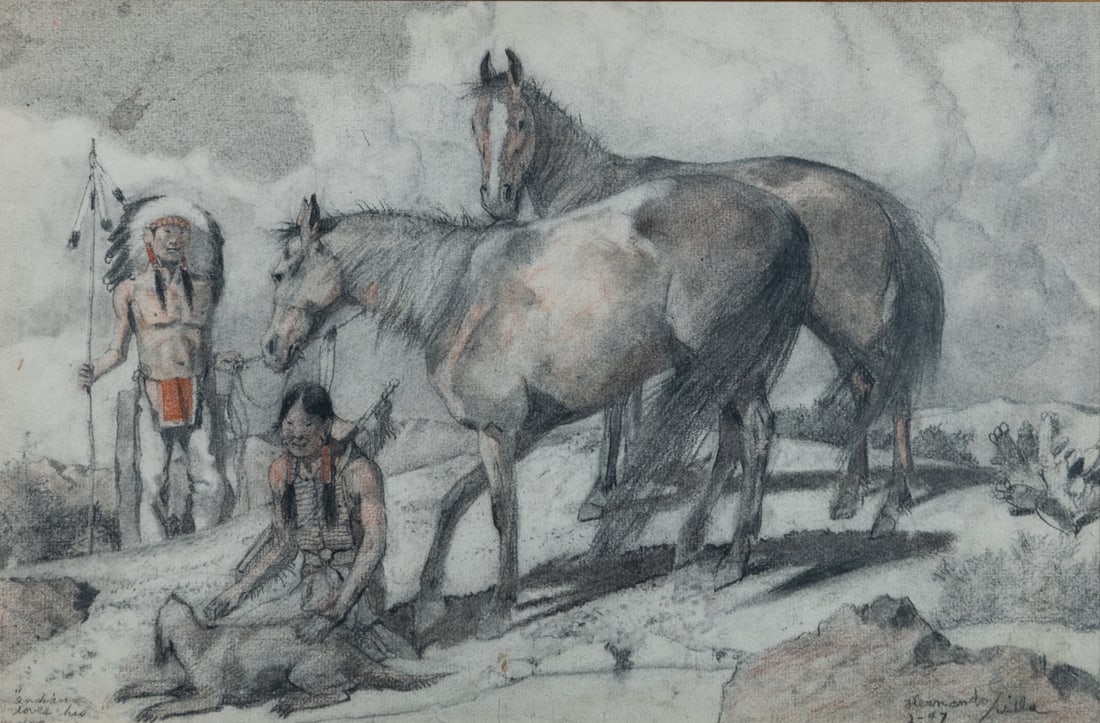 Two Hernando Villa drawings - 2