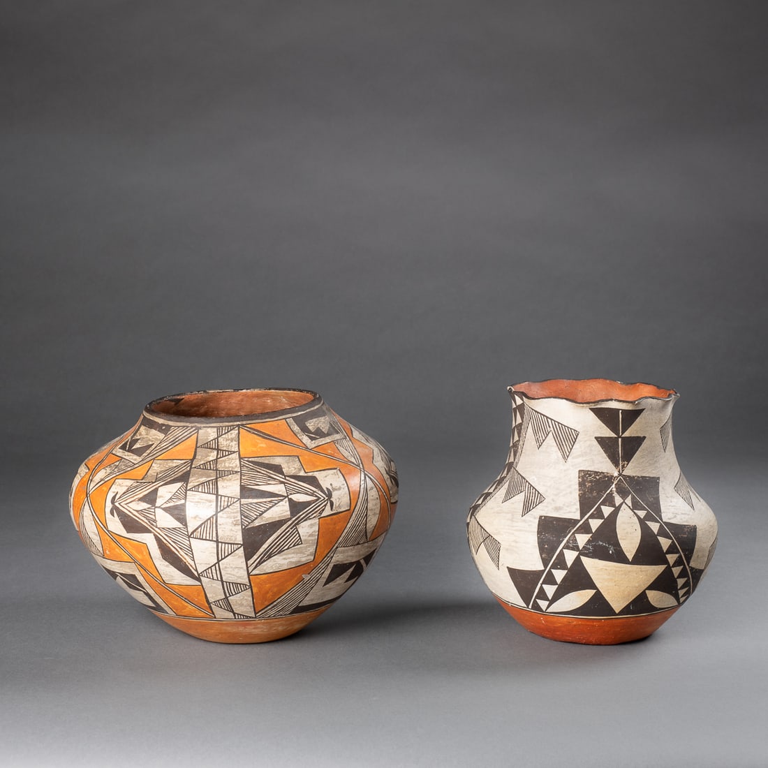 Two polychrome Acoma jars (1 of 7)