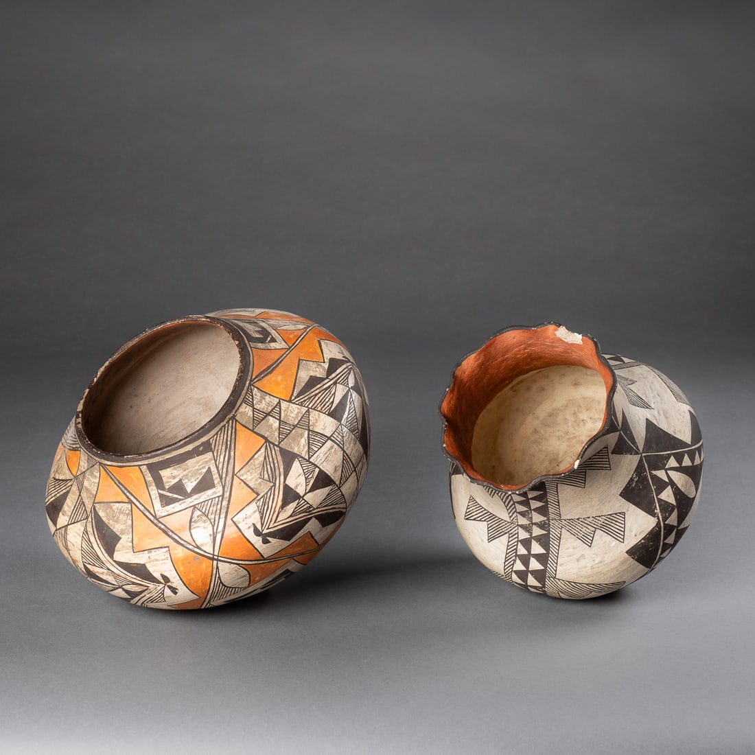 Two polychrome Acoma jars - 4