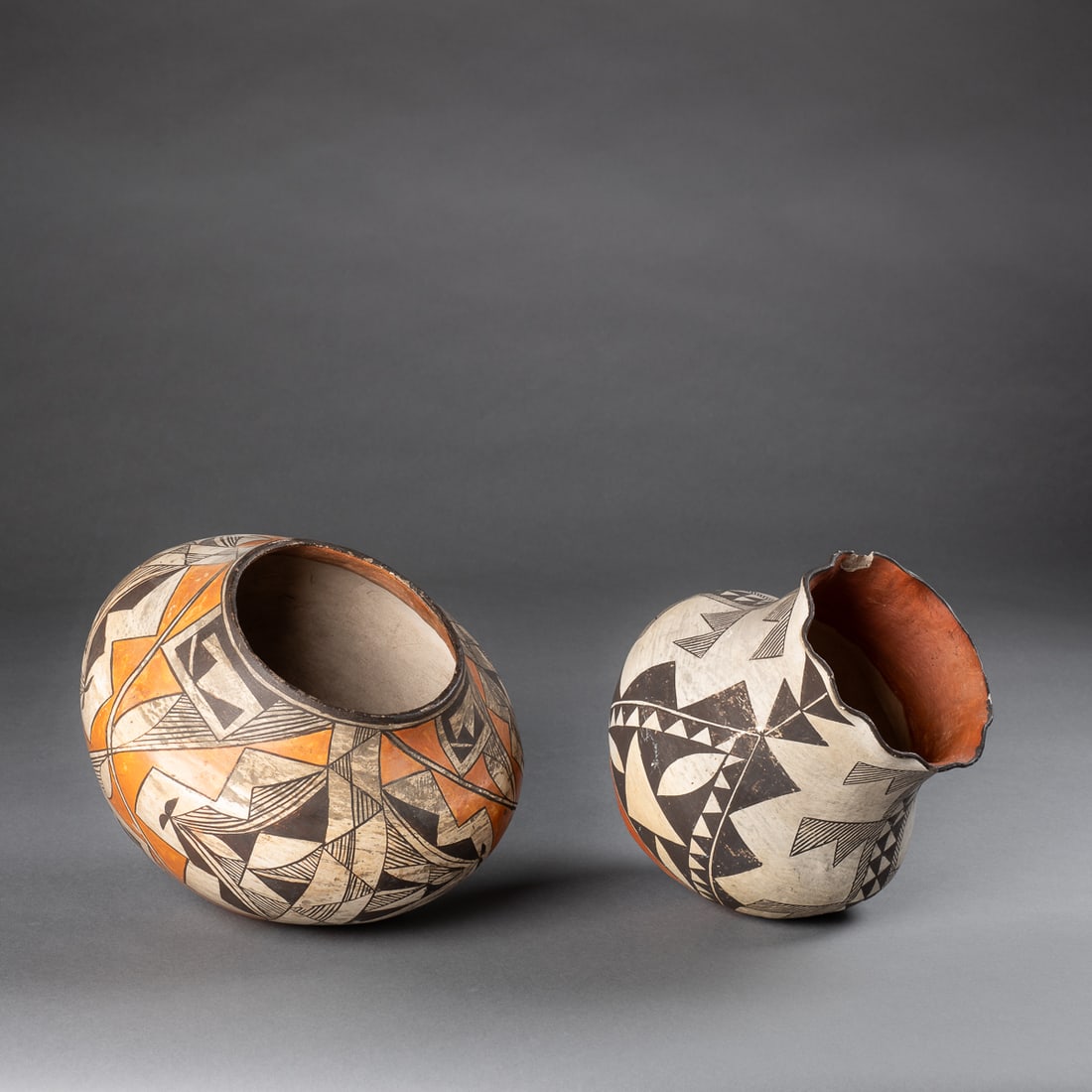 Two polychrome Acoma jars - 5