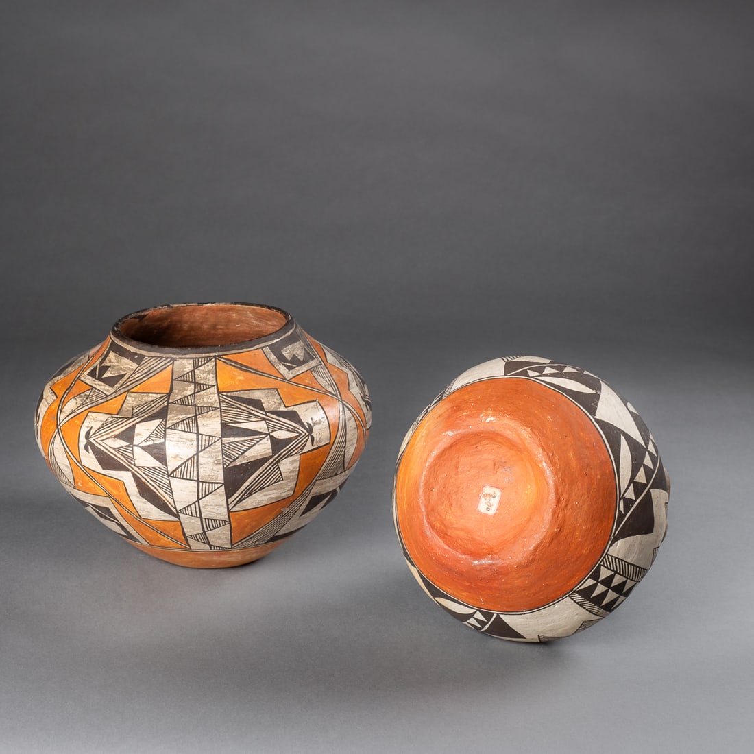 Two polychrome Acoma jars - 7