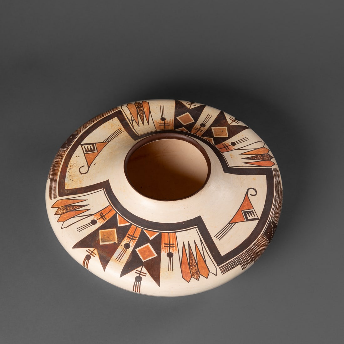 A Bobby Silas Sityatki revival polychrome jar (1 of 4)