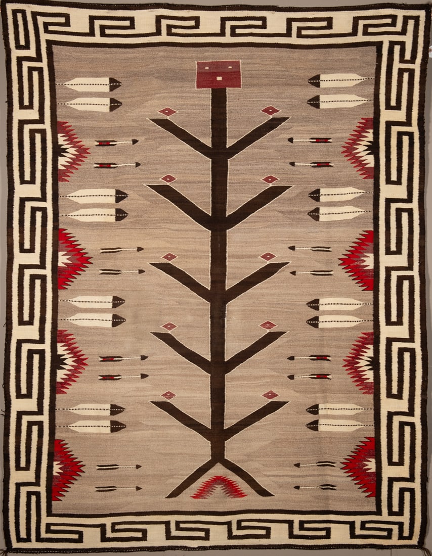 An Important pictorial Navajo (Diné) rug (1 of 4)
