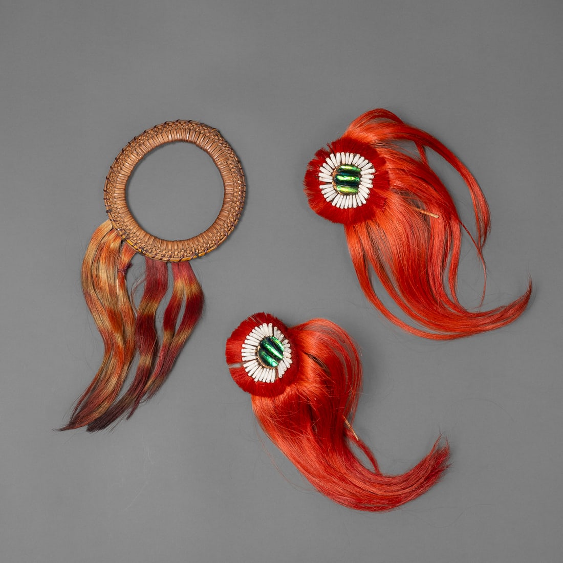 Two Naga hair ornaments and armband (1 of 2)
