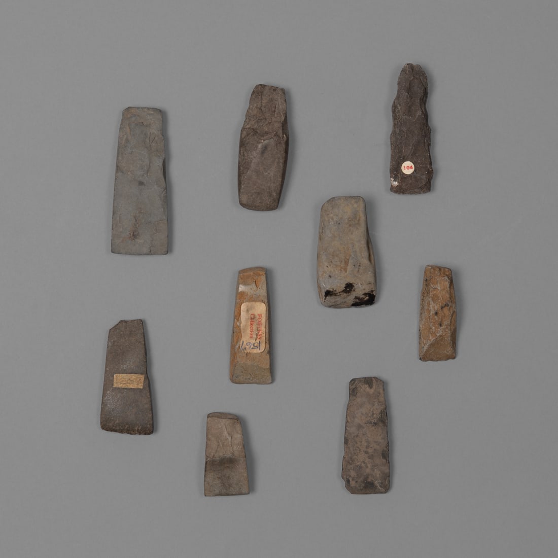 A collection of Hawaiian stone adze blades (1 of 3)