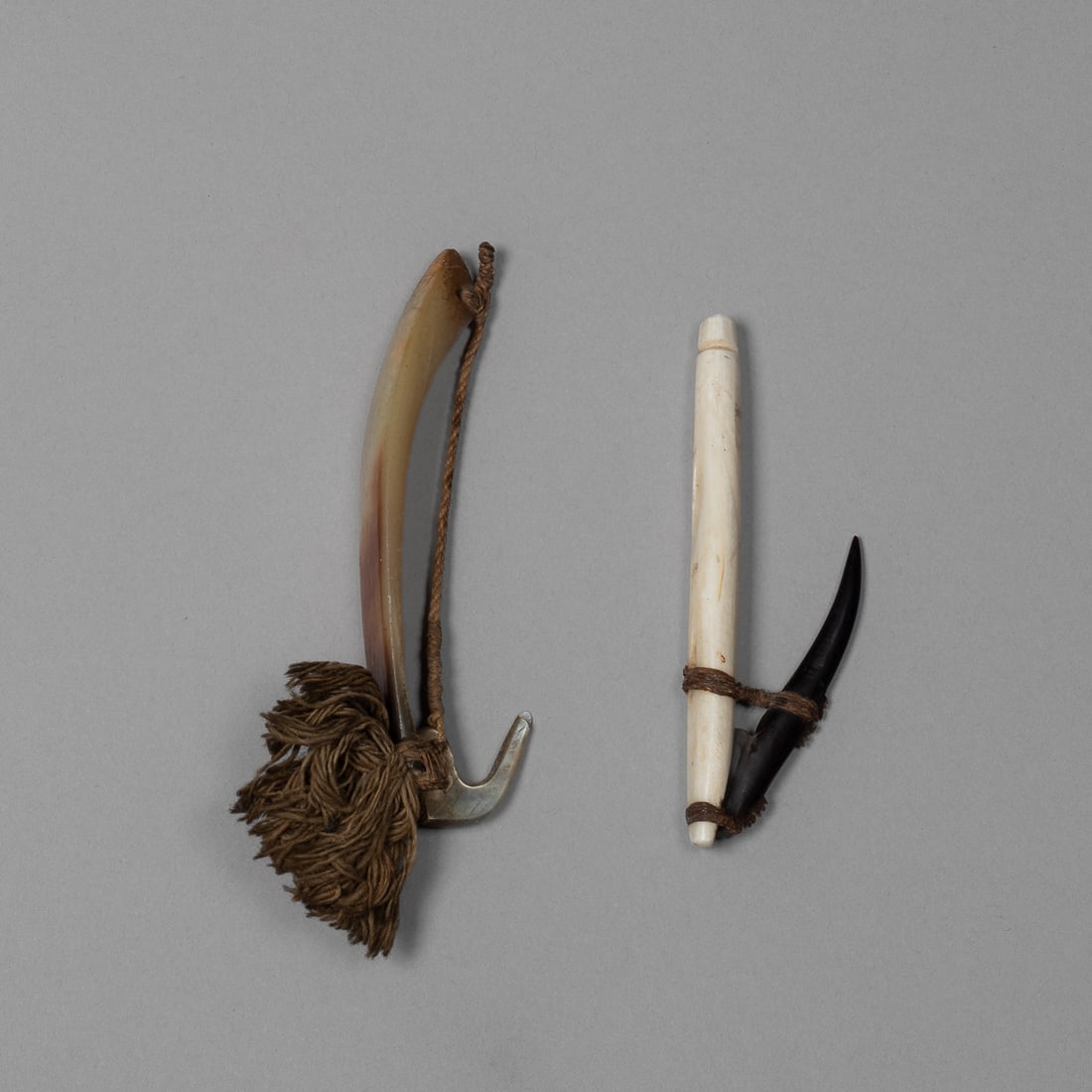 Two Oceanic Fishhooks, Micronesia/Melanesia (1 of 4)