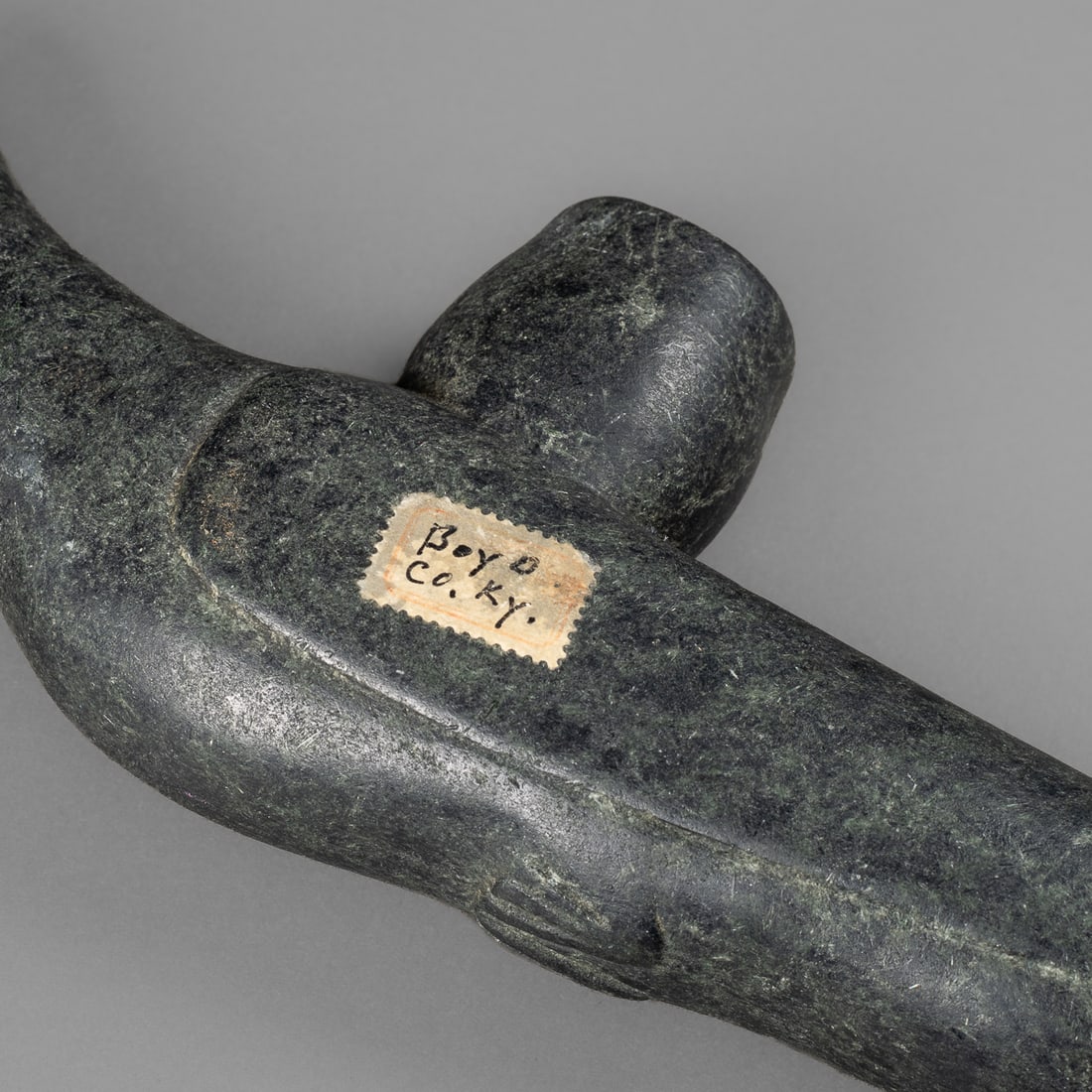 A Moundbuilder bird effigy pipe - 5