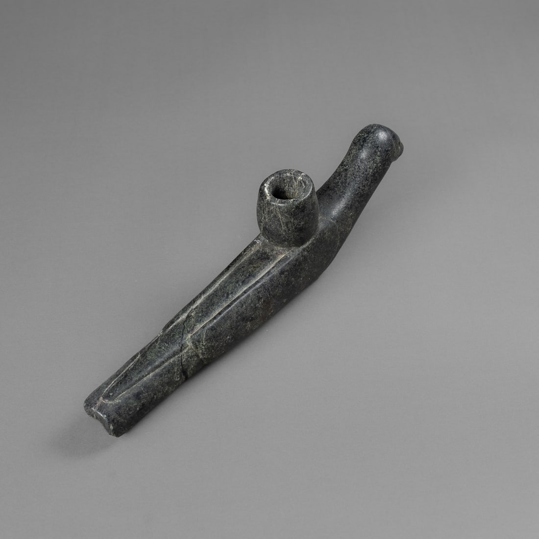 A Moundbuilder bird effigy pipe - 6
