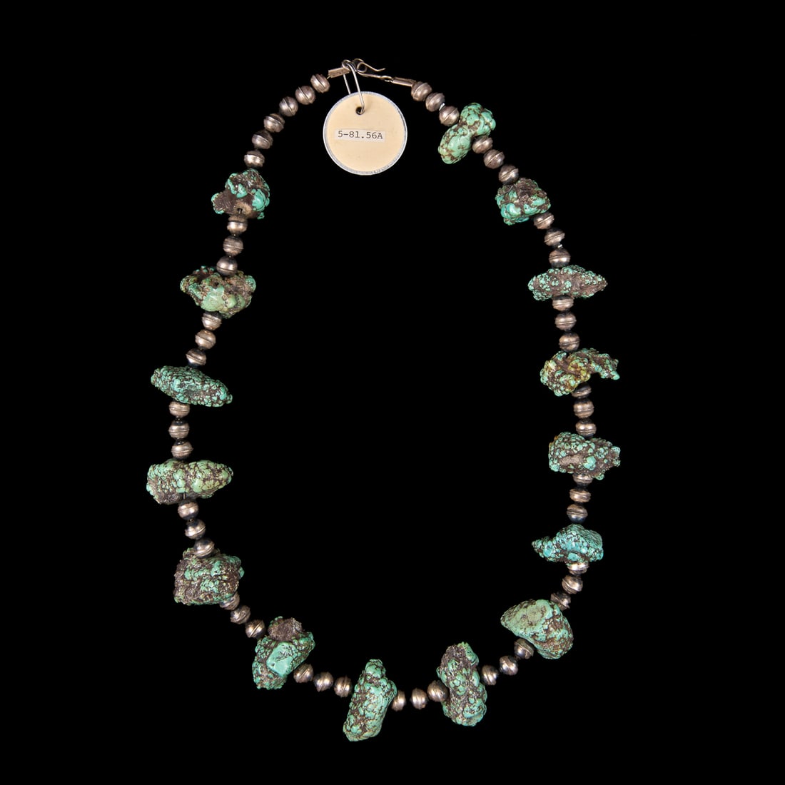 A Navajo nugget turquoise necklace (1 of 2)