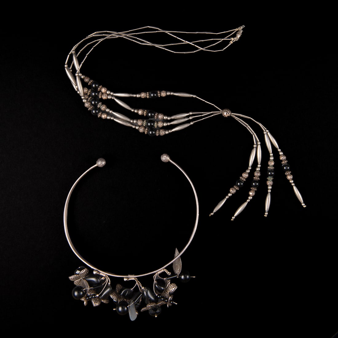 Two Mexican silver necklaces - 2