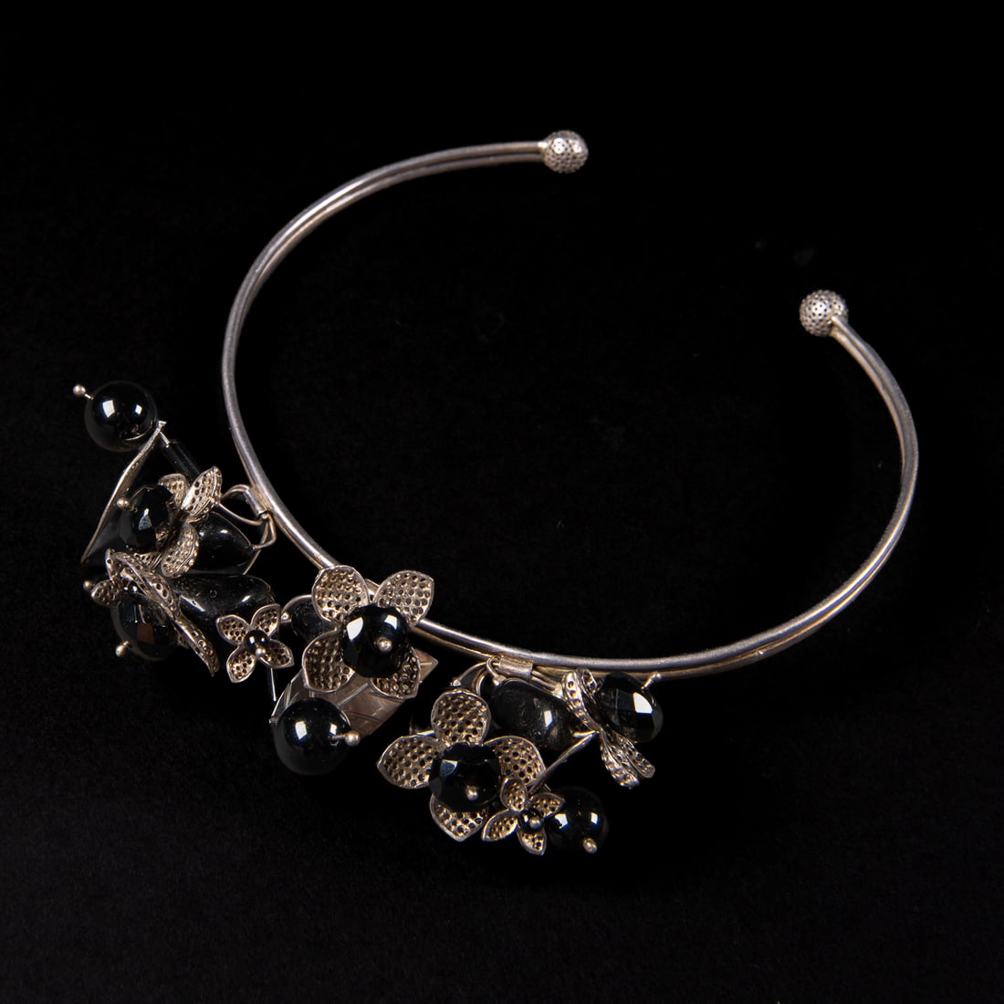 Two Mexican silver necklaces - 4