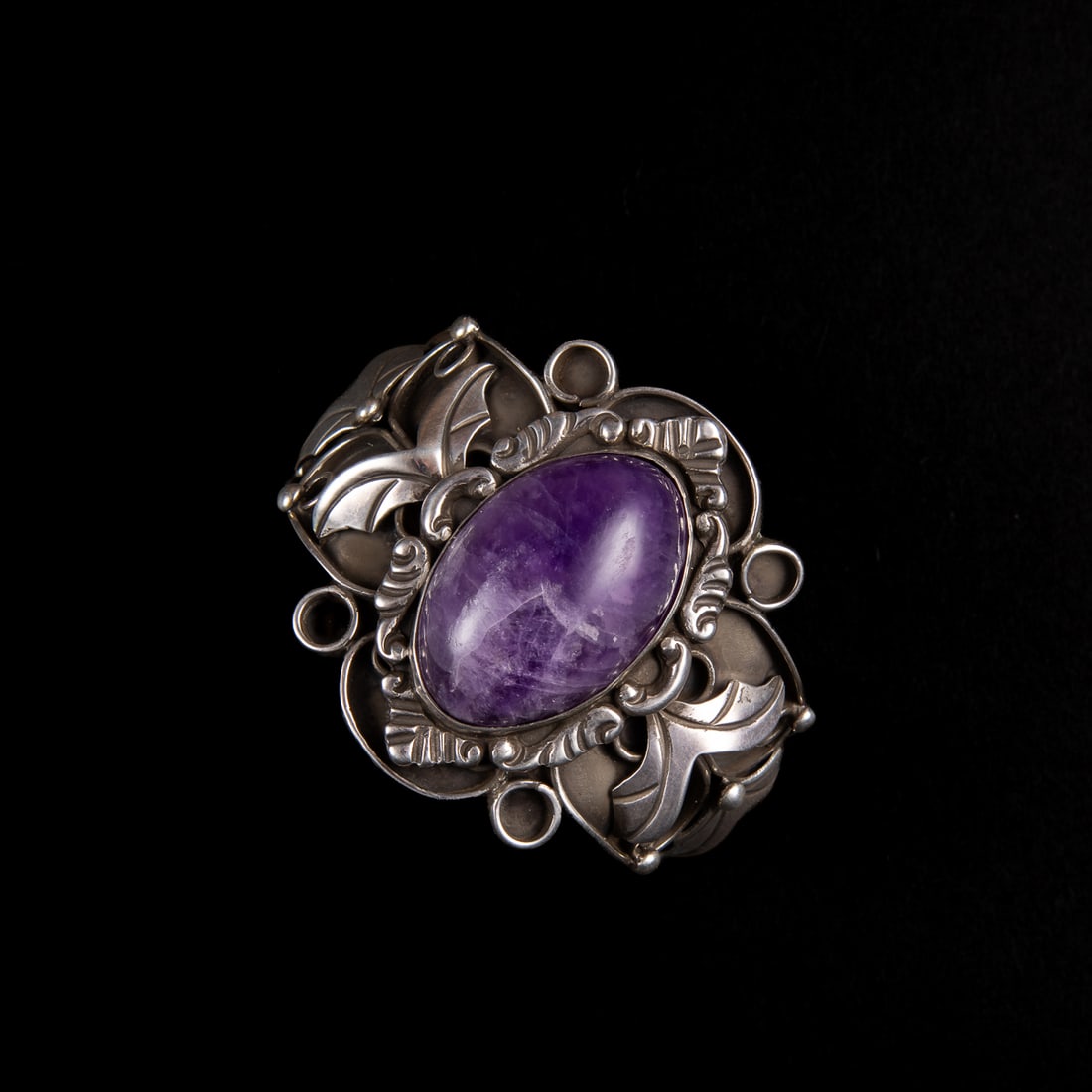 A Fred Davis silver cuff bracelet - 3