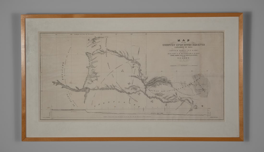 A Capt. Marcy Upper Red River map (1 of 5)