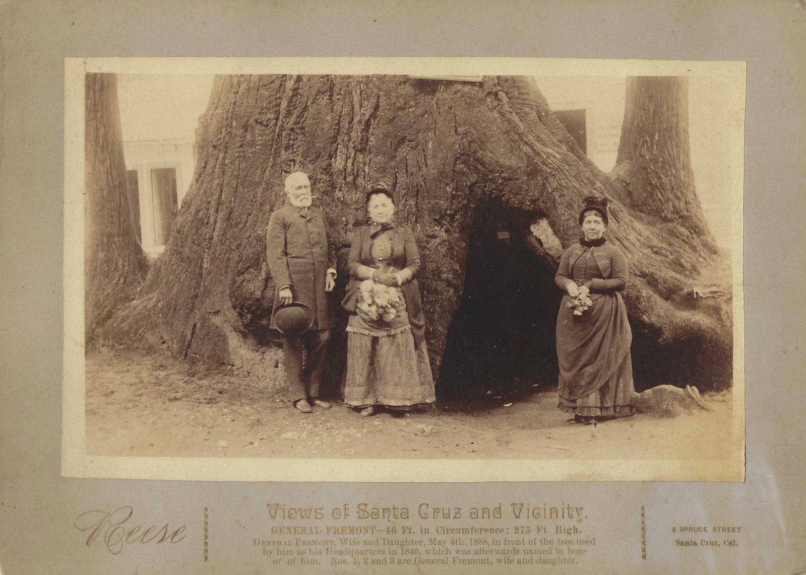 Two photogrpahs of General Fremont, Santa Cruz (1 of 2)