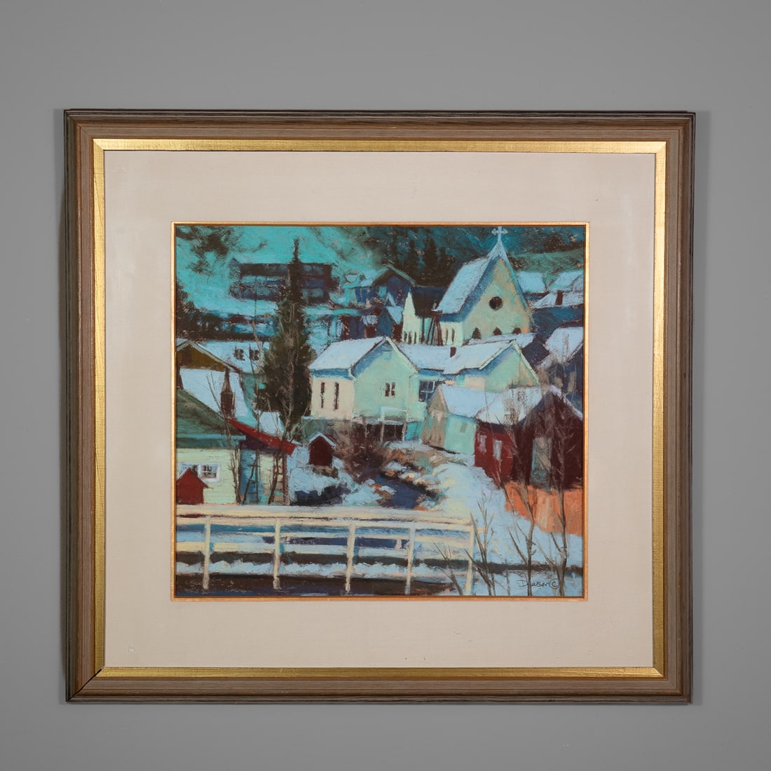 A Douglas Dawson pastel: “Silver Plume," pastel on paper, signed lower right, signed and titled verso, framed. Size of pastel 21 x 23, size of frame 33 ½ x 35 in.