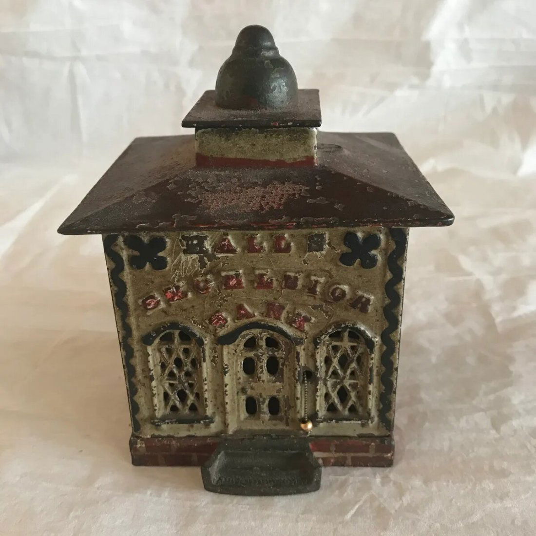 Cast Iron Mechanical Bank w/ Pop-Up Teller (1 of 7)