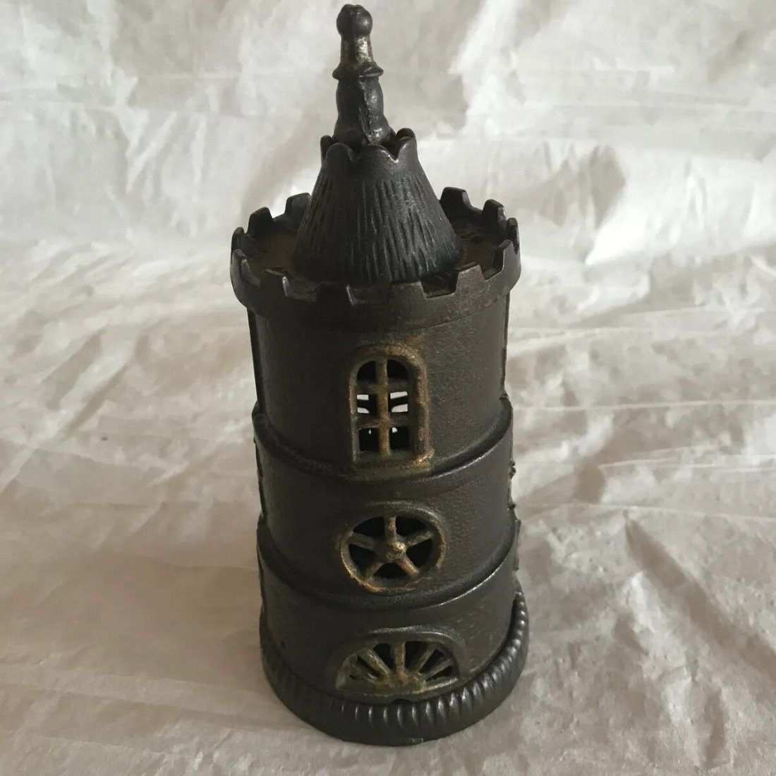 Cast Iron Bank Columbia Tower Nice Condition (1 of 6)
