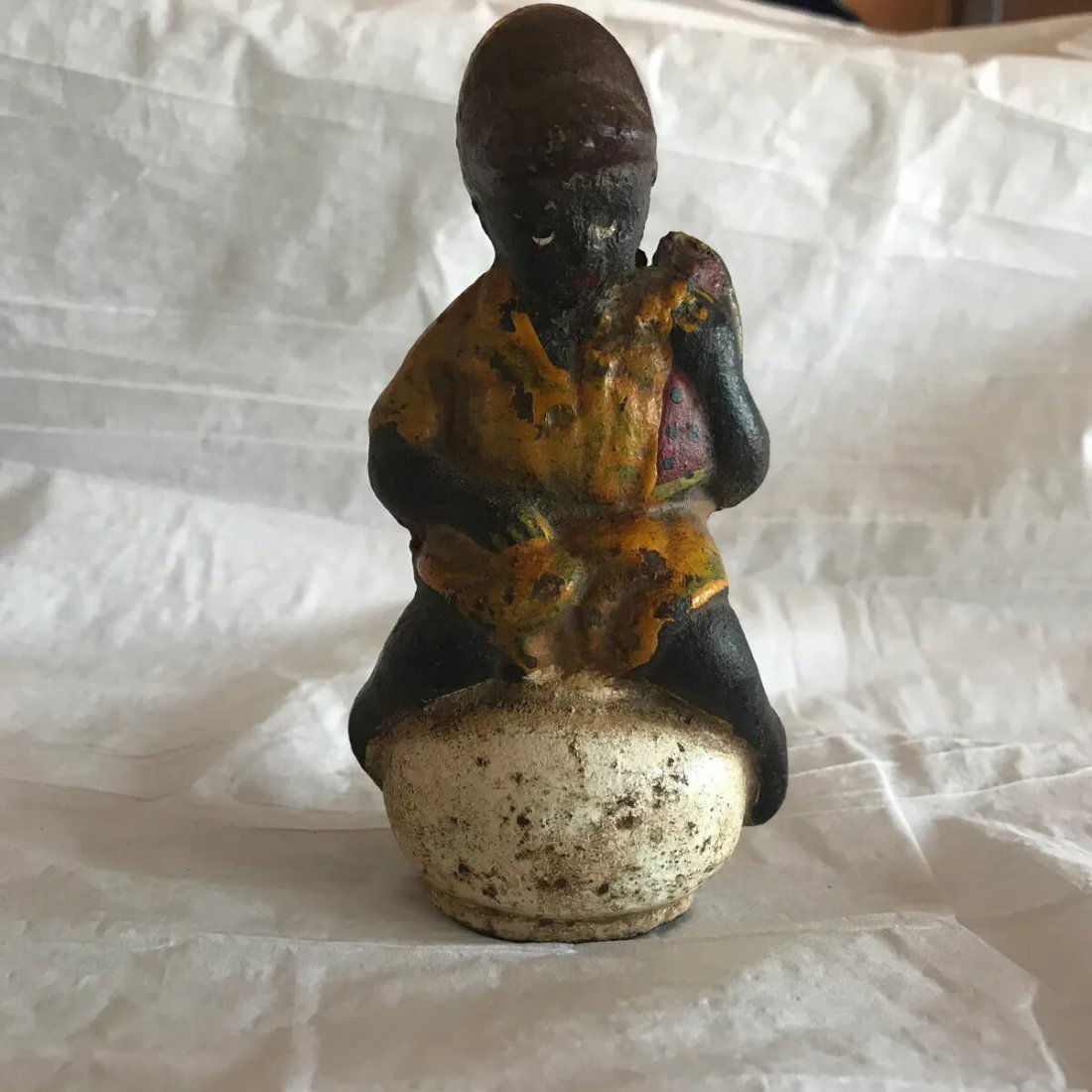 Antique Black Memorabilia Cast Iron Still Bank (1 of 7)