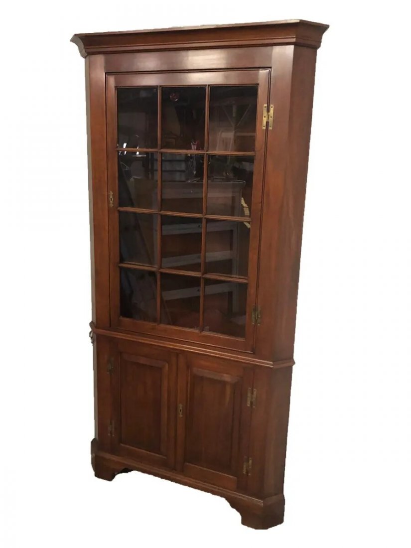 Henkel Harris Cherry Corner China Cabinet (1 of 4)