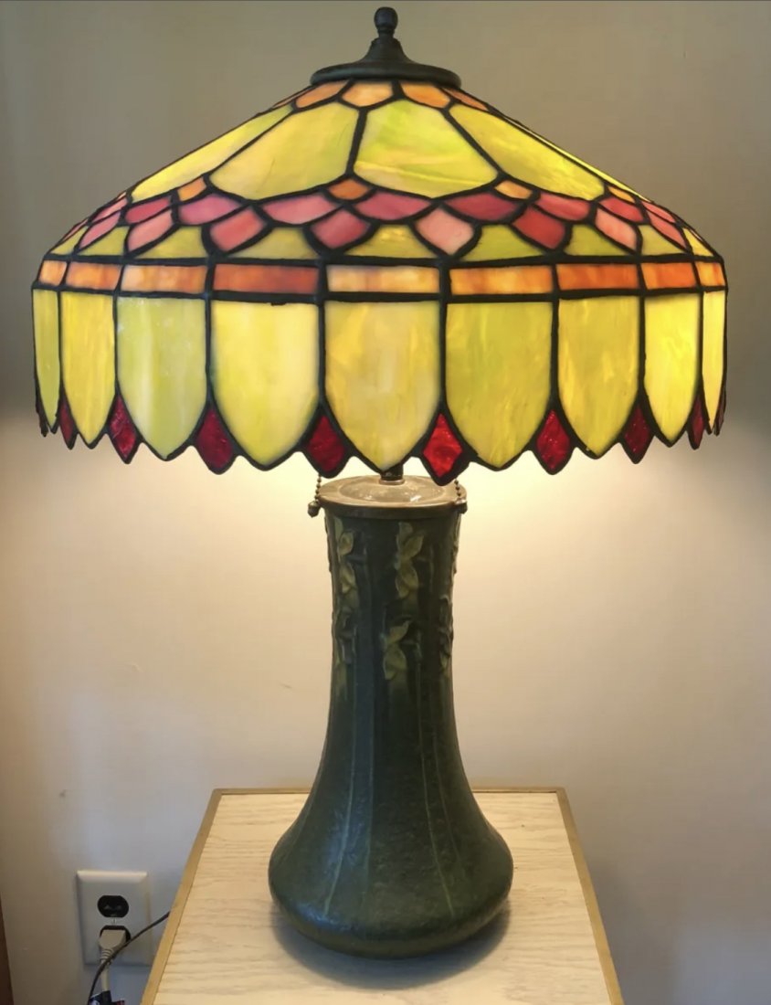 Arts & Craft Period Signed Grueby Lamp (1 of 11)
