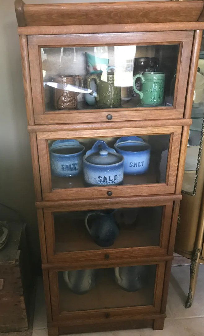 4 Section Oak 1/2 Size Boockcase (1 of 5)