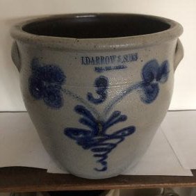 J. Darrows & Sons Ovoid 3 Gallon Crock (1 of 8)