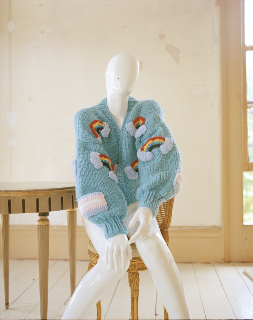 Rainbow Sweater. Thank you, Quintessa Swindell.: This item was donated by Quintessa Swindell. They/Them. Rainbow Sweater by Myracle "This item was gifted and designed by a family-run business by the name of "Myracle". Led by Beste and Hilal, two Tur