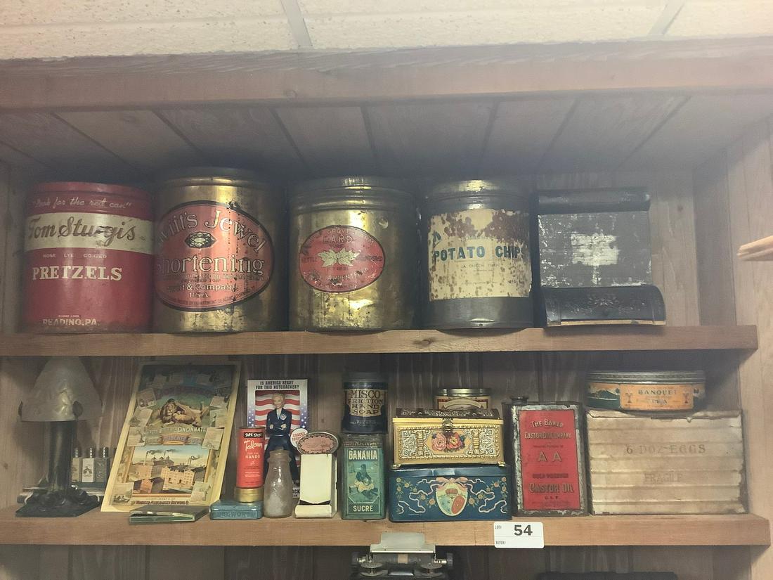 23 pieces Advertising Tins (1 of 7)