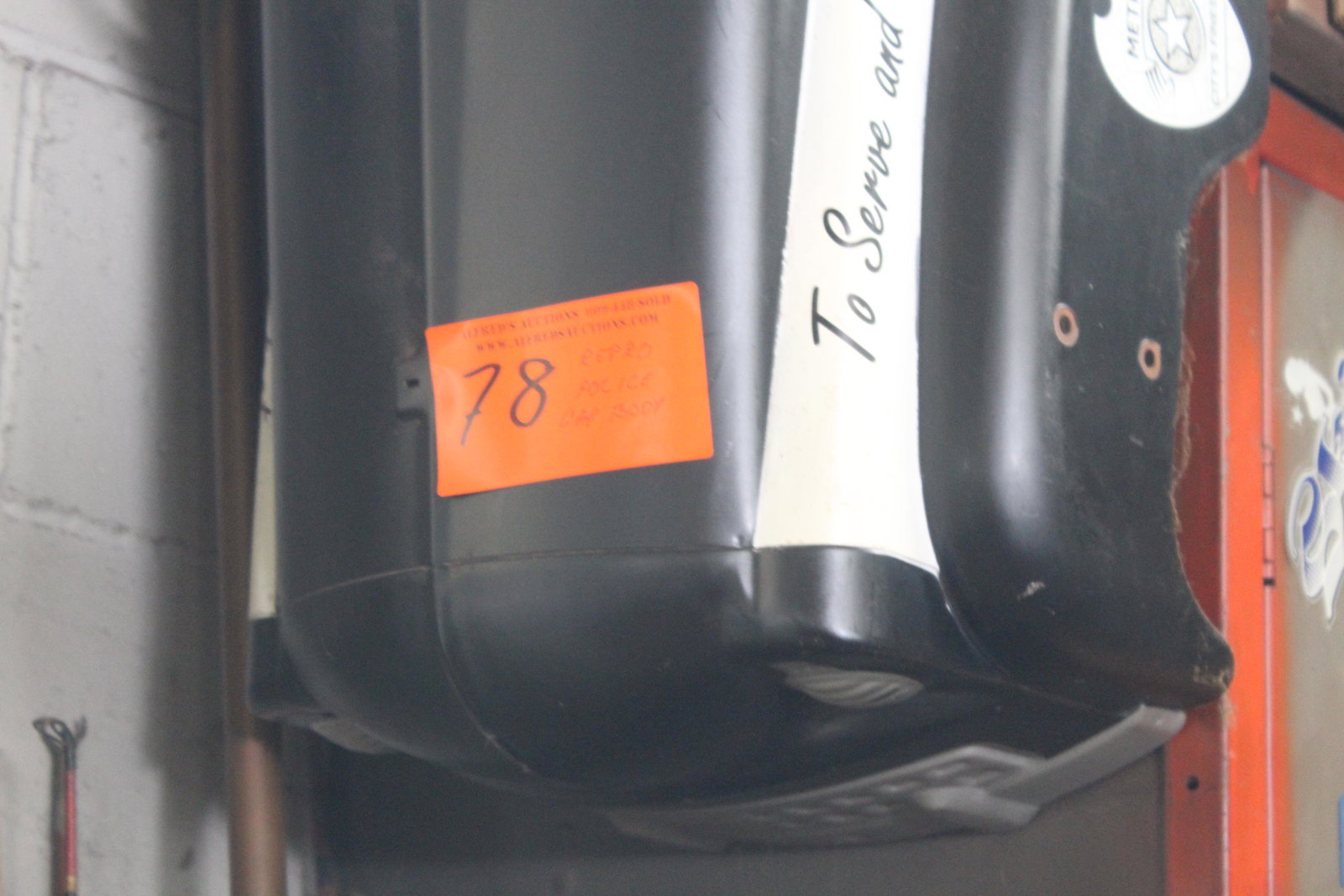 Peddle Car Body: Reproduction Police peddle car body