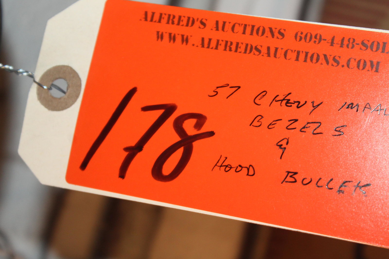 Bezels and Bullets: Bezels and hood bullets from a 1957 Chevy Impala