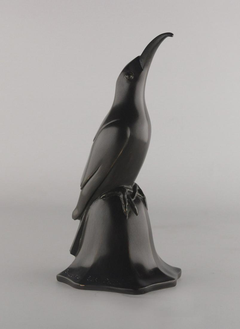Art Deco bronze bird bell by Edouard-Marcel Sandoz: Art Deco bronze bird bell by Edouard-Marcel Sandoz. Susse Freres Ed, Susse Freres foundry seal. Origin France. Circa 1920. Perfect condition. The Susse FrÃ¨res firm was established in 1839 by brothe