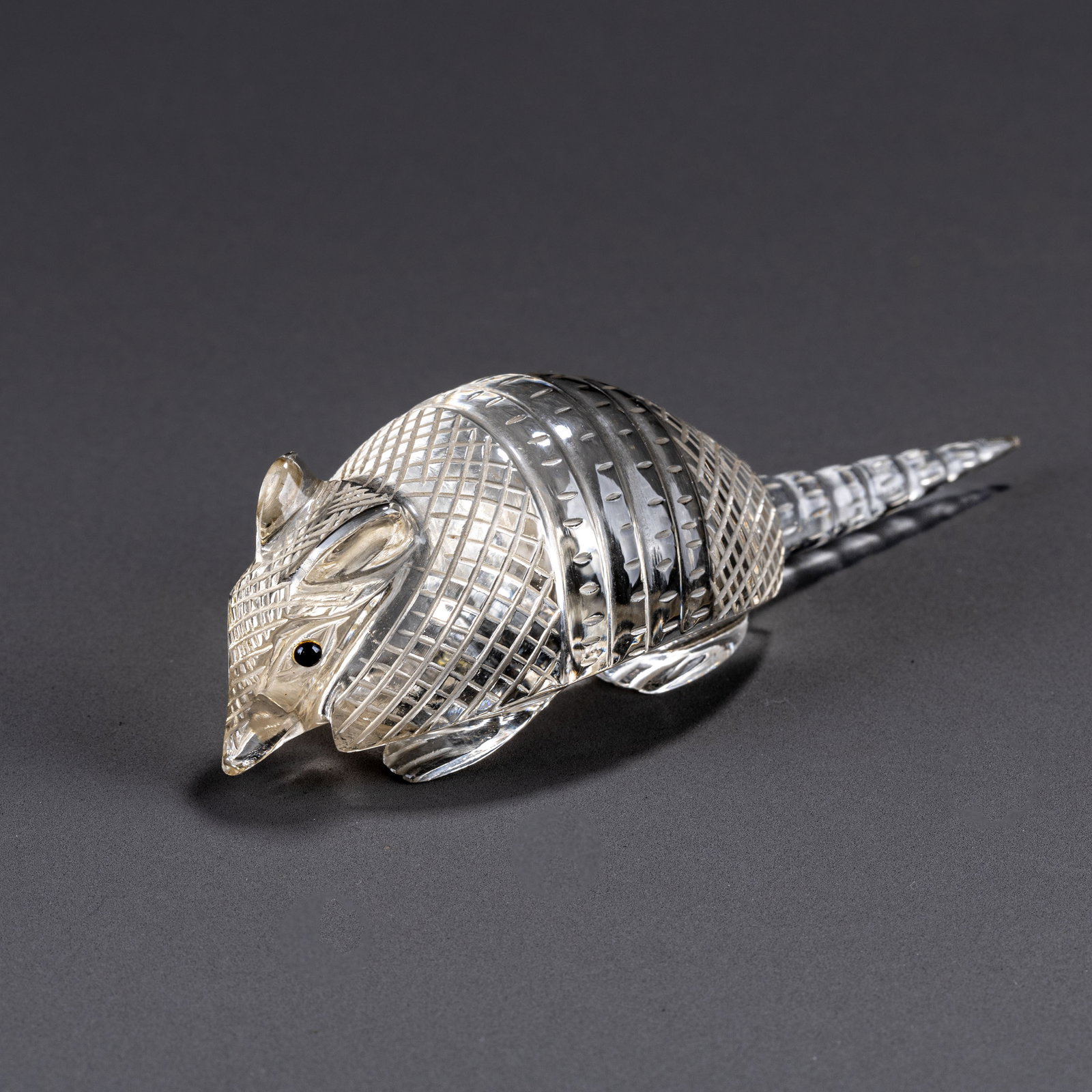 Crystal Armadillo: W: 9.5cm H: 3cm