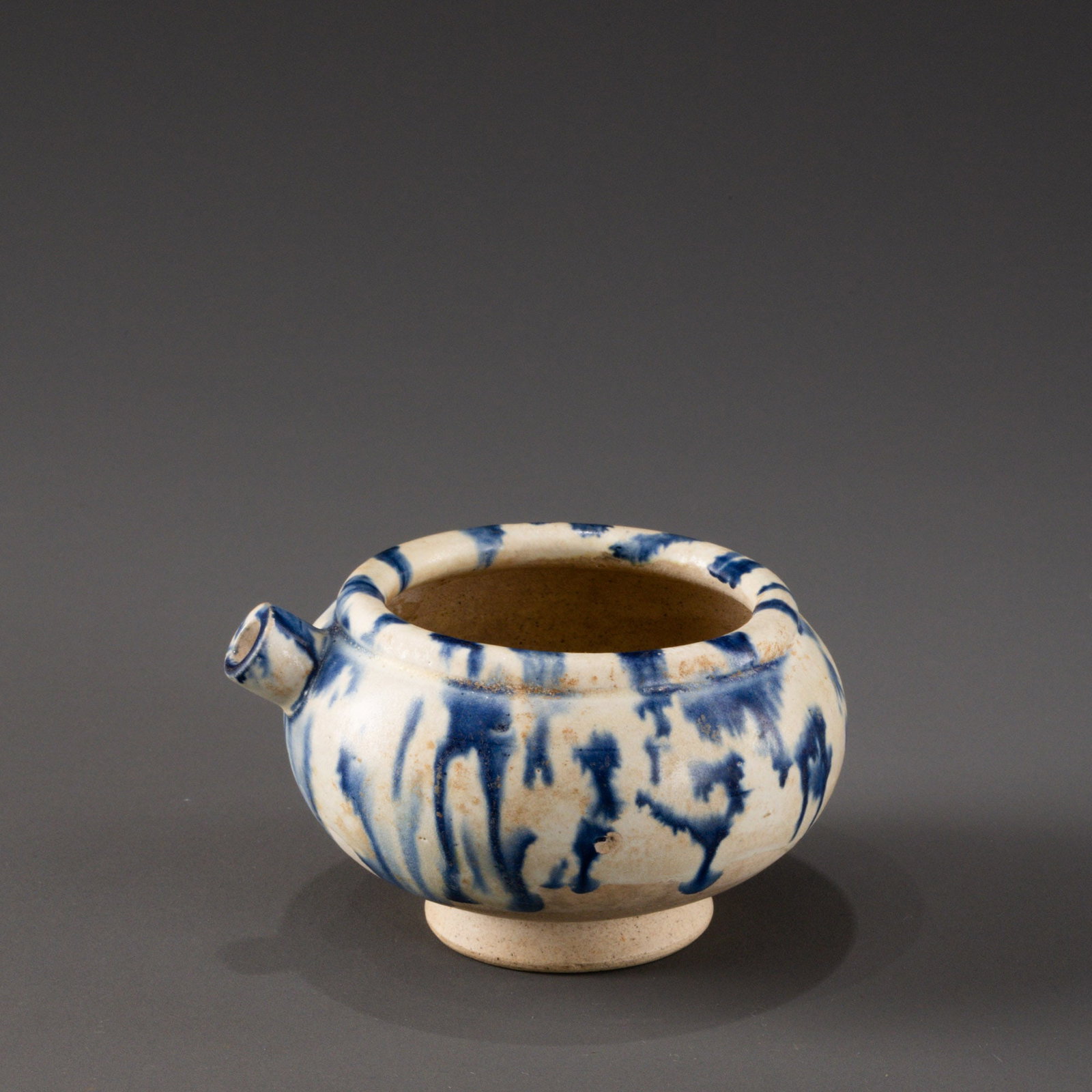 Tang Sancai Blue Glazed Water Container (1 of 8)