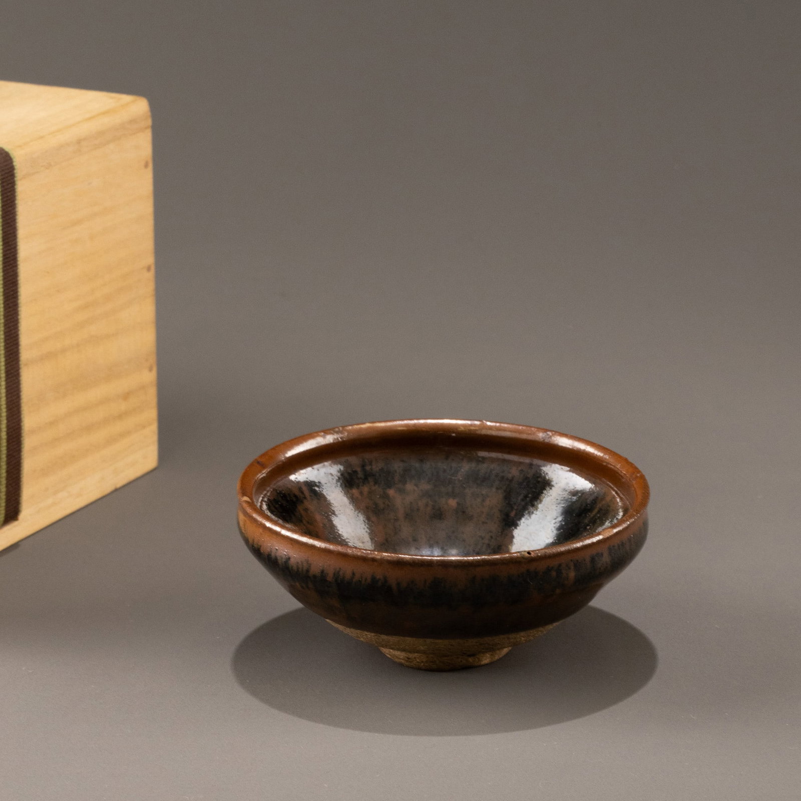 Song Dynasty Brown-Glazed Tenmoku Bowl (1 of 8)
