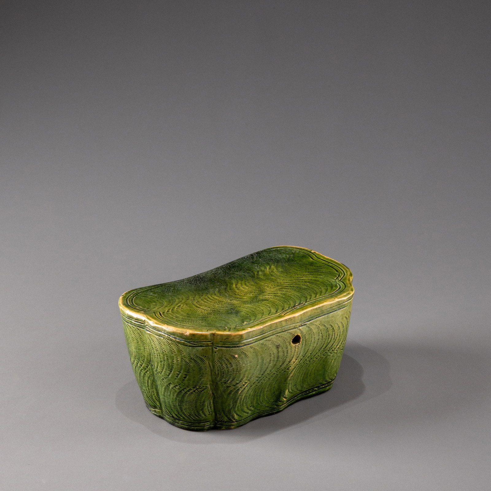 Song Dynasty Green Glazed Porcelain Pillow (1 of 7)
