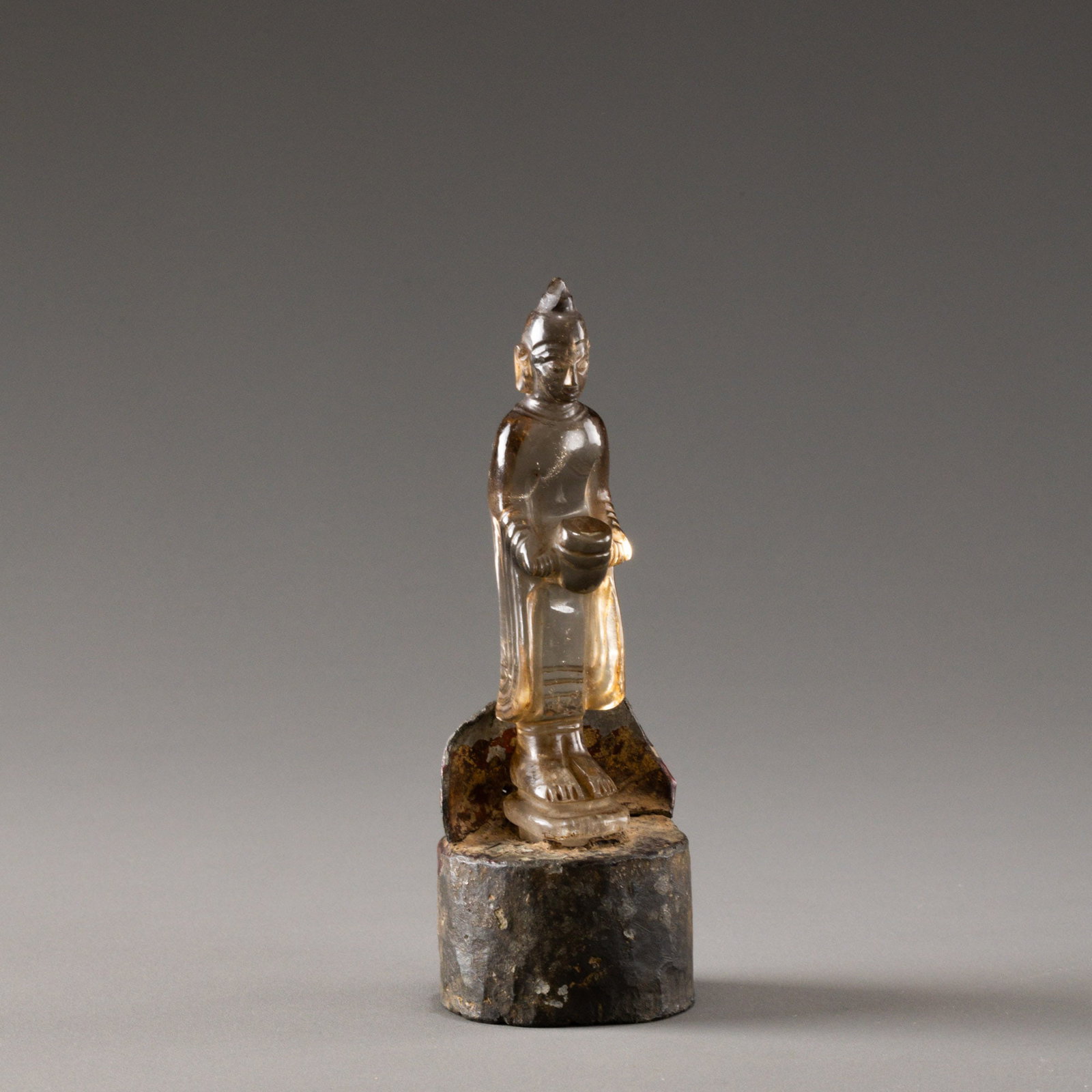 Song Dynasty Crystal Sculpture of Medicine Buddha Standing Statue (1 of 10)